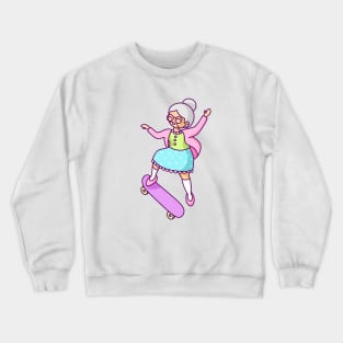 Skater Grandma Crewneck Sweatshirt